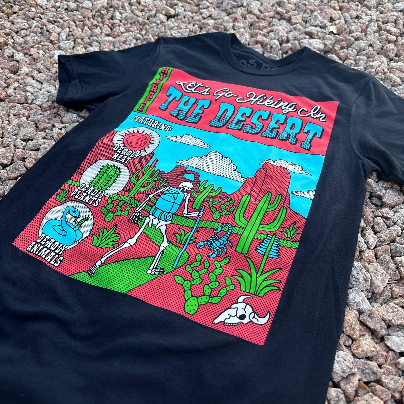 Hiking Black Tee | Jos Par